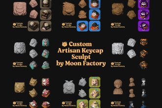 create a high quality custom artisan keycap sculpt for you