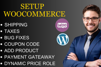 setup woocommerce taxes, dynamic pricing rules and shipping