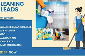 generate cleaning service, cleaning website, booking koala via facebook ads
