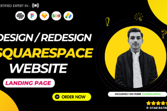 build squarespace website design or redesign , wordpress website