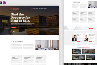 design website and landing page in figma
