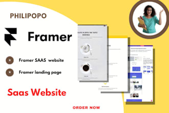 design a framer website, framer saas website, kv core