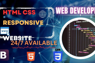 convert psd canva to html and clone responsive website using html css bootstrap