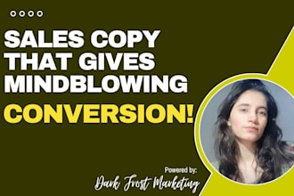 write sales funnel copy, landing page, and optin page for you