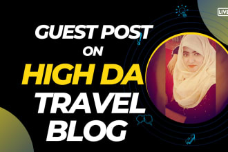 do travel guest post on high da travel blog with dofollow backlinks