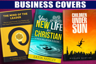 design business book cover, kdp cover and ebook cover in just 2 hrs