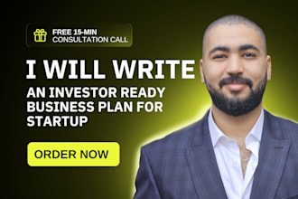write an investor ready business plan for startup