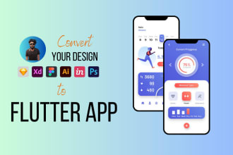 do flutter app development for android and ios with firebase