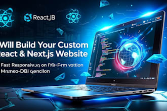 create custom nextjs or reactjs responsive website
