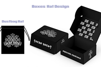 create packaging box hat design to complement your hat