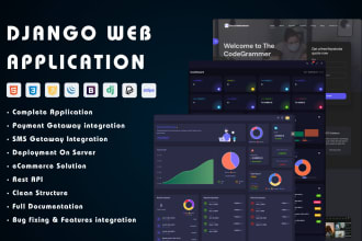 create and deploy custom django website or web application