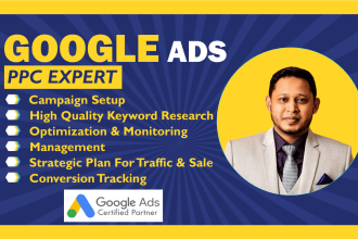 setup top selling google ads PPC campaign for your business