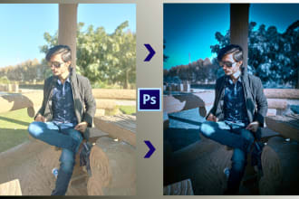 do expert photoshop editing, photo retouching, picture enhance, white background