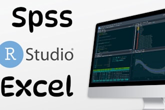 do statistical data analysis in rstudio, stata, spss, excel