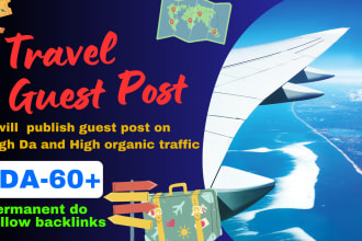 publish travel guest post on high da 65 travel blog with SEO backlinks