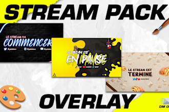 create you a non animated stream pack