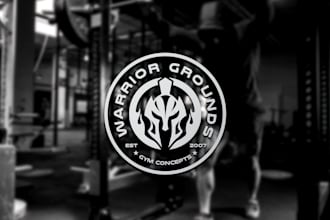do strong fitness, gym, warrior, sports and monogram logo
