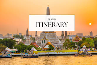 create personalized itinerary for your trip