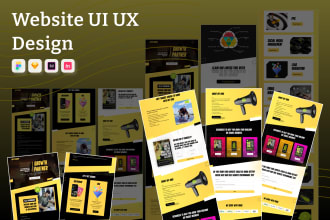 do figma ui ux design for figma website, website ui ux design
