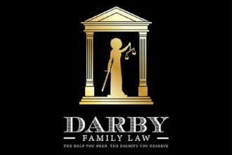 create a modern attorney law logo or any graphics design