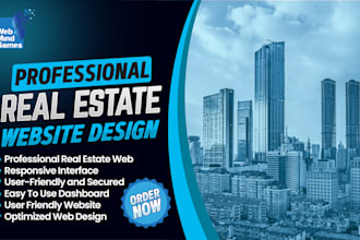 make professional real estate web design using elementor