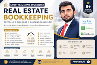 do real estate bookkeeping in quickbooks, appfolio, buildium