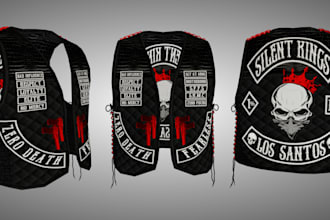 design mc biker vests for fivem gtarp