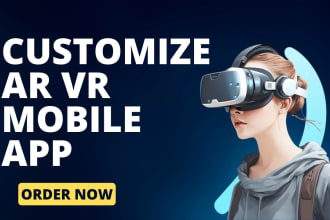 create and customize your ar or VR mobile application