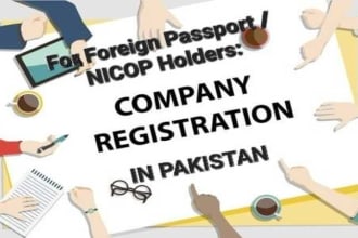 do company registration with secp and fbr for foreign passport nicop holders