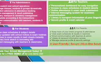 provide a complete school management and attendance system
