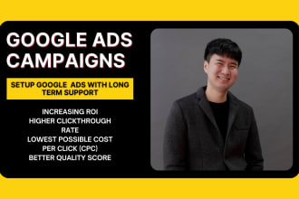 setup and manage your google ads adwords ppc campaign with long term support