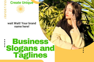 create catchy business slogans taglines and brand names