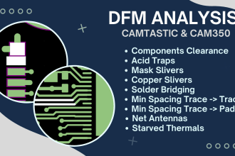 do dfm analysis of any design altium, allegro, pads layout in cam350 camtastic