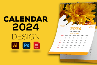 do desk calendar design and wall calendars