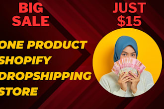 build a passive income shopify dropshipping store or one product shopify website