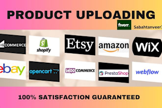 add products or handle shopify product listing and upload manually or CSV file