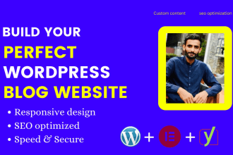 design modern wordpress blog website or blog design