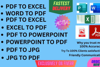 type and convert pdf  image  document data entry  accurately