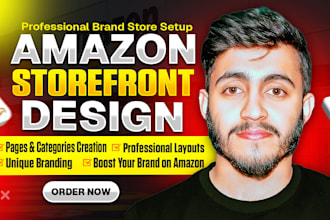 setup your amazon brand store and amazon storefront design
