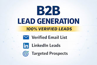 provide targeted b2b lead generation and email list building