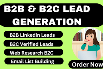 do b2b lead generation web scraper and email list  building