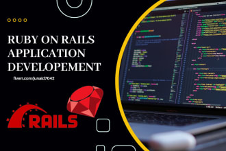 develop full stack ruby on rails web application, or bug fixing, API integration