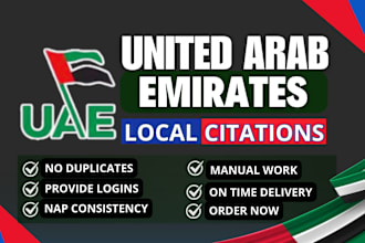 do manually create uae local citations and business listings