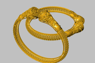 do design 3d jewelry cad design 3d modeling rendering