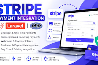 integrate stripe payment gateway in laravel and PHP