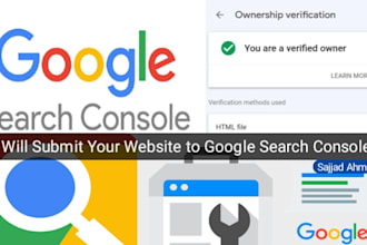 submit your website to the google search console