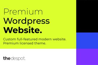 design and build a premium custom wordpress website