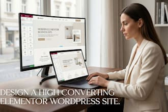 design a high converting elementor wordpress site