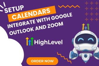 integrate google calendar with go high level, outlook, zoom calendar gohighlevel