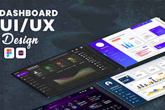 design UI UX for website, dashboard or desktop app in figma